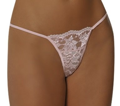 Empire Intimates 08GX One Size  Luster lace Pink G-string