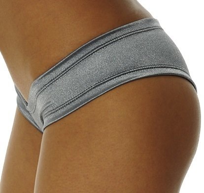 Satin Low rise Cheeky Panty Silver