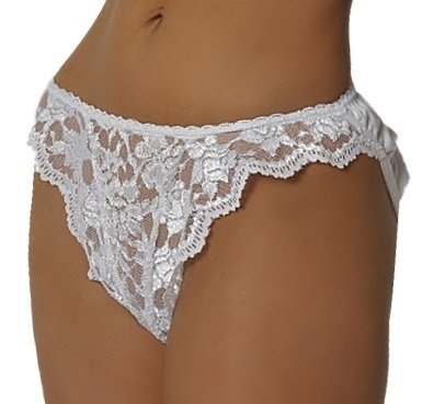 Empire Intimates 108 White Satin  Lace Panty