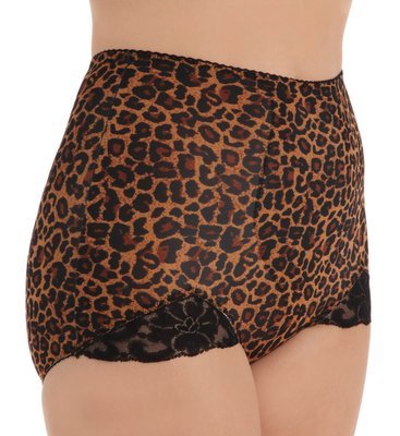 Rago 919 High Cut Panty Brief Light Shaping Leopard Small to 2X