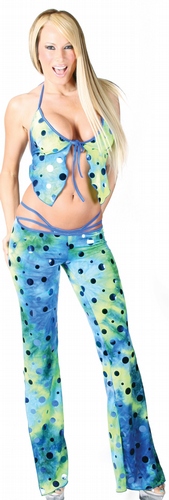 Delicate Illusions L0937FL Disco ball low rise clubwear pants thong and top