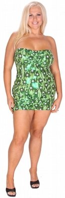 Delicate Illusions S10026FLX Short Plus size Tube dress