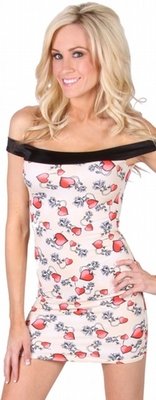 Delicate Illusions S10004PL Lycra Off shoulder scrunch bottom short dress