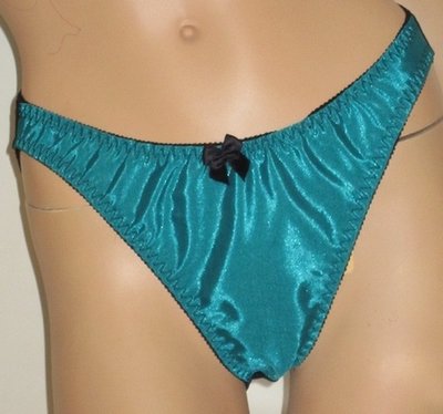 Empire Intimates 170P Bengaline full seat Teal Satin Panty