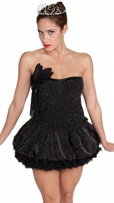 Delicate Illusions Black-BallerinaX Plus size Black Swan Costume
