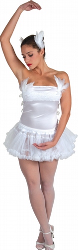 Delicate Illusions White-Swan-Ballerina Sexy Costume from the Black swan movie