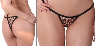 Delicate Illusions 4021PFL Print Foil Thong