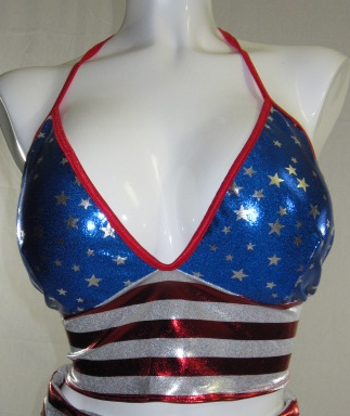 Patriotic American Flag Halter top