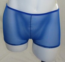 Sheer Mesh see through Low rise boy short