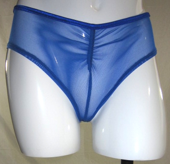 Sheer Mesh see through gathered cheeky short