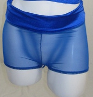 Sheer Mesh roll over yoga hot short