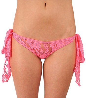 Cheeky tie side scrunch butt lace panty