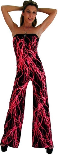 Tube top palazzo catsuit or jumpsuit