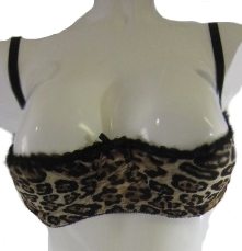 Empire Intimates 2166D Leopard 1/4 cup bra  42 D/DD