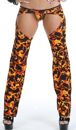 Dancer Chaps Only Orange Tornado