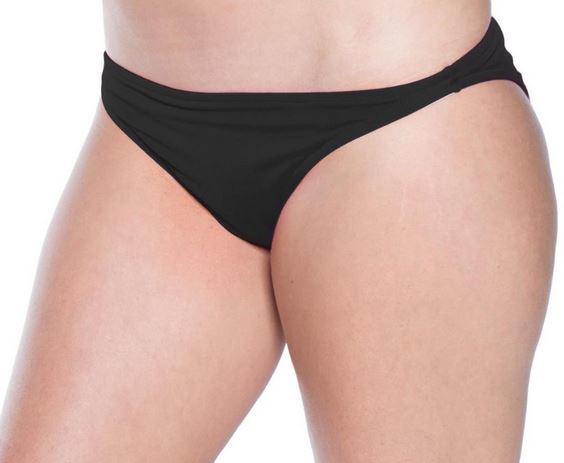 Basic American Cut Bikini Bottom Black