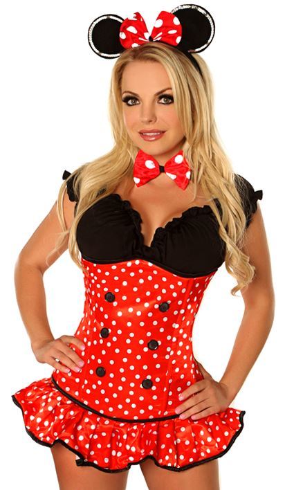 Top Drawer Corset " Miss Mouse" Minnie Mouse Costume
