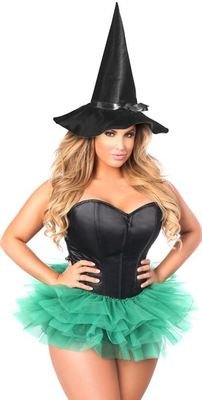 Plus Size Flirty Witch Corset Costume