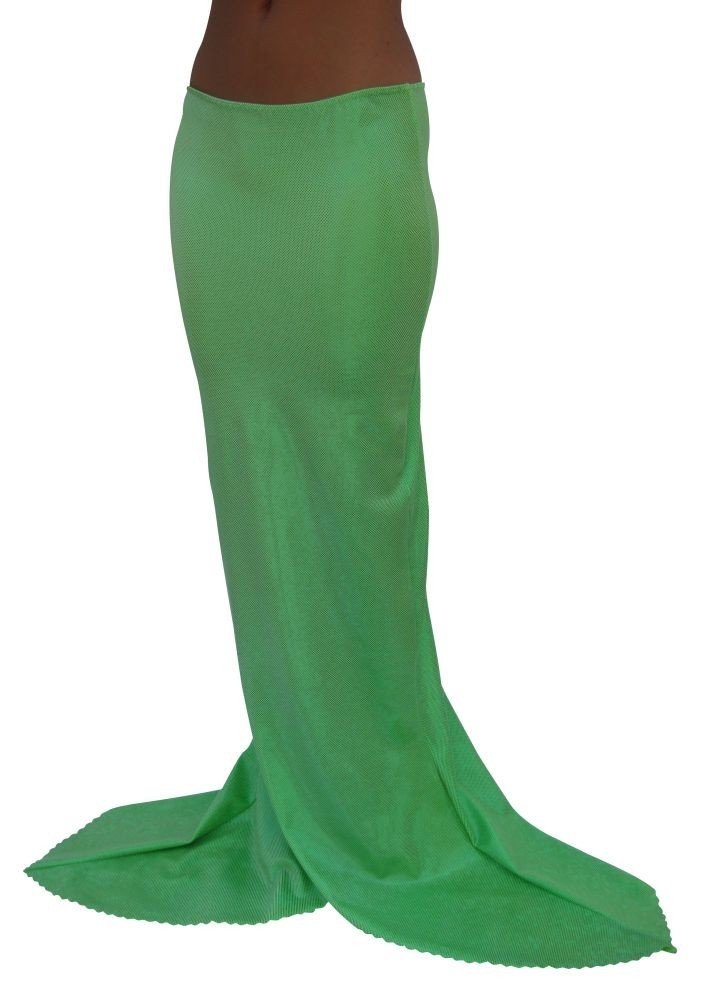 Long Mermaid Costume Skirt Lime bedazzled
