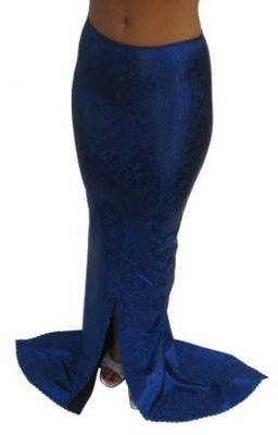 Long Mermaid Costume Skirt Black Royal bedazzled