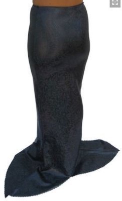 Long Mermaid Costume Skirt Black bedazzled