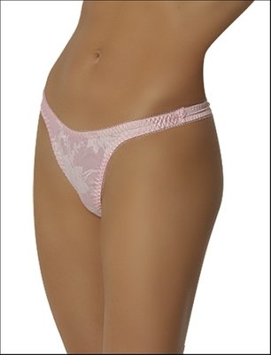Empire Intimates 309X Plus Size Jacquard satin Thong Panty