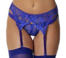 Empire Intimates 408 Purple Lace Garter belt Small & Medium
