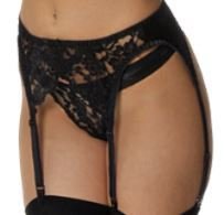 Empire Intimates 408 Black Lace Garter belt