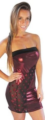 Sexy shimmer tube dress with sequins cut out