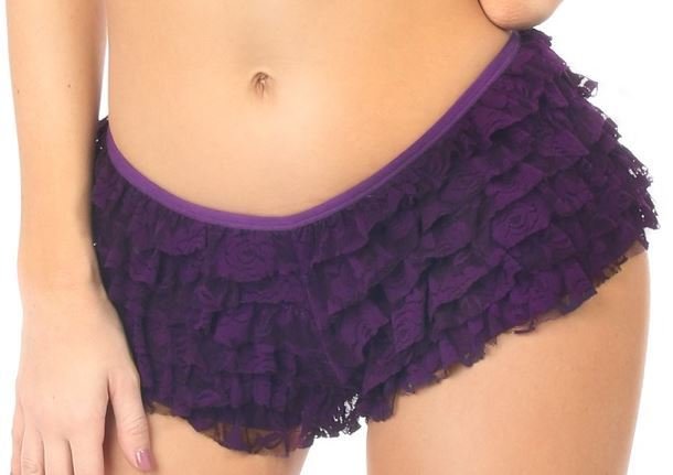 Plum Lace Ruffle Panty