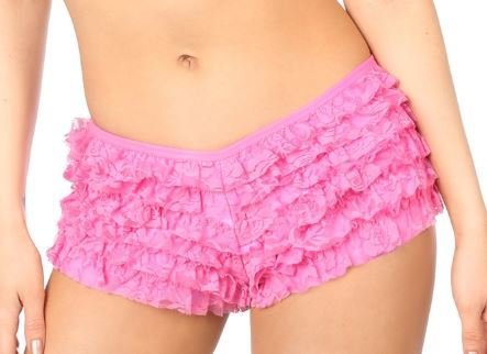 Pink Lace Ruffle Panty