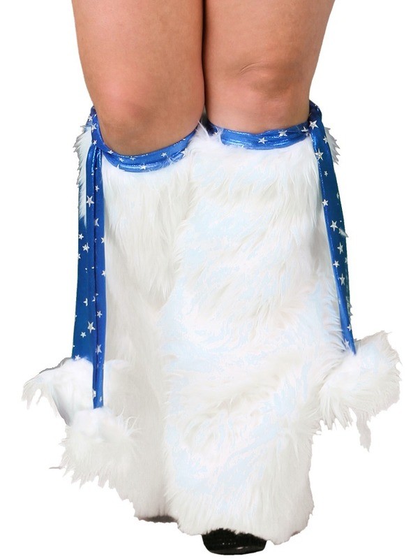 J. Valentine 1032x Plus size Furry leg warmer boot covers