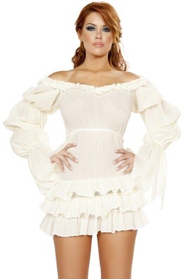 White Pirate Costume Dress