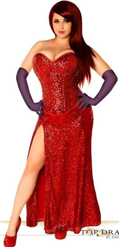 Plus size Miss Jessica Costume Who Framed Roger Rabbit