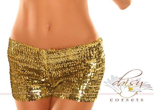 Gold Sequins Hot Shorts
