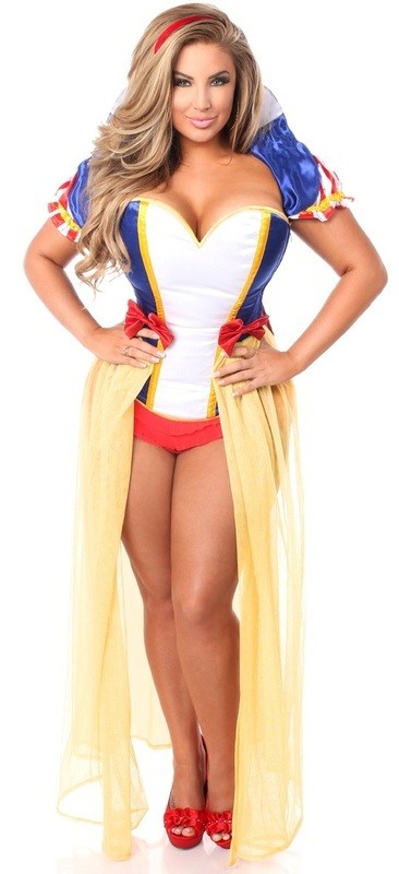 Plus size Fairy Tale Princess Snow White Corset Costume