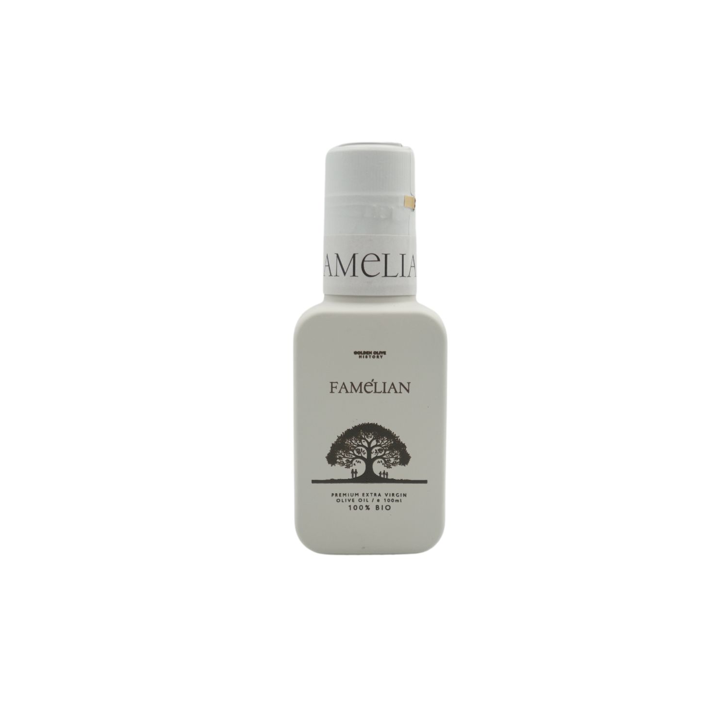 Famelian Bio Natives Olivenöl Extra 100 ml – Keramikflasche | Golden Olive History