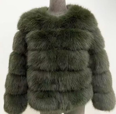 Faux Fur Row Jacket