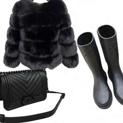 CC Wellies + Bag + Fur Set