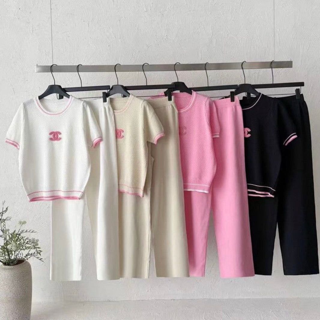 CC Pink Logo Trouser Set