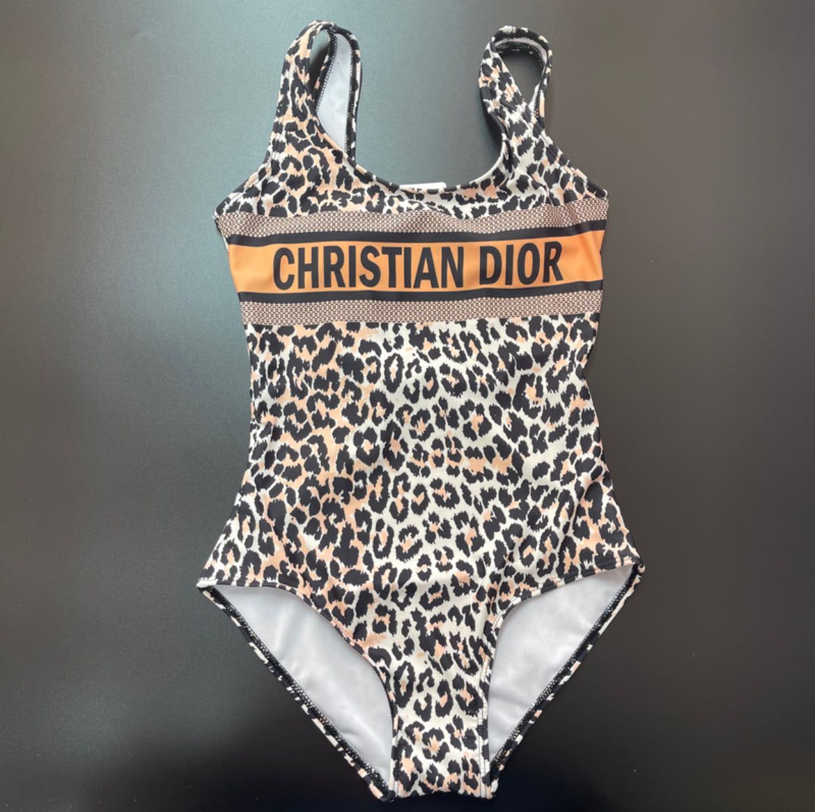CD Leopard Print Swimwear