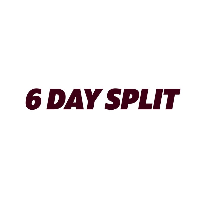 6 DAY SPLIT
