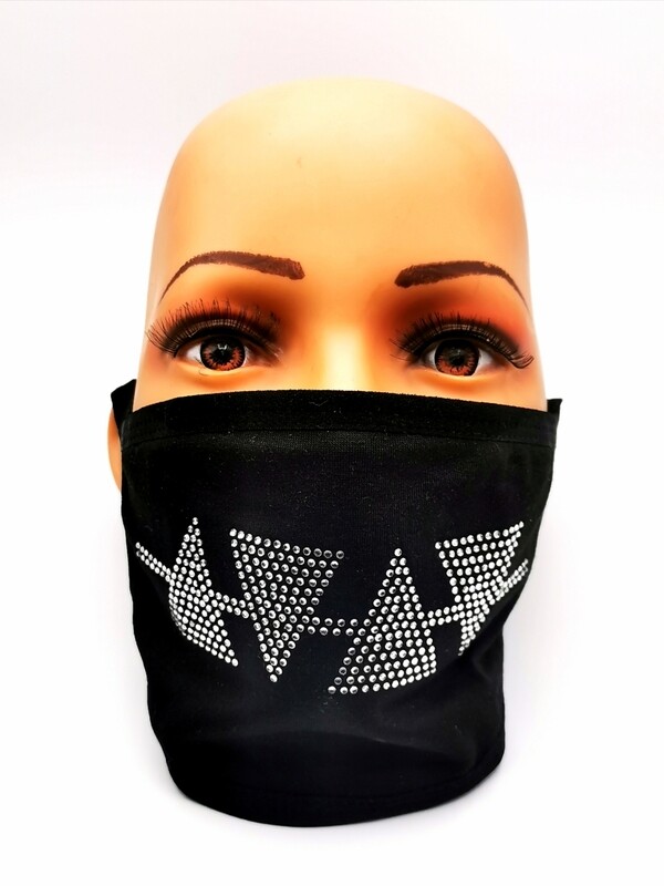 Bling Rhinestone Face Mask with Filter Option