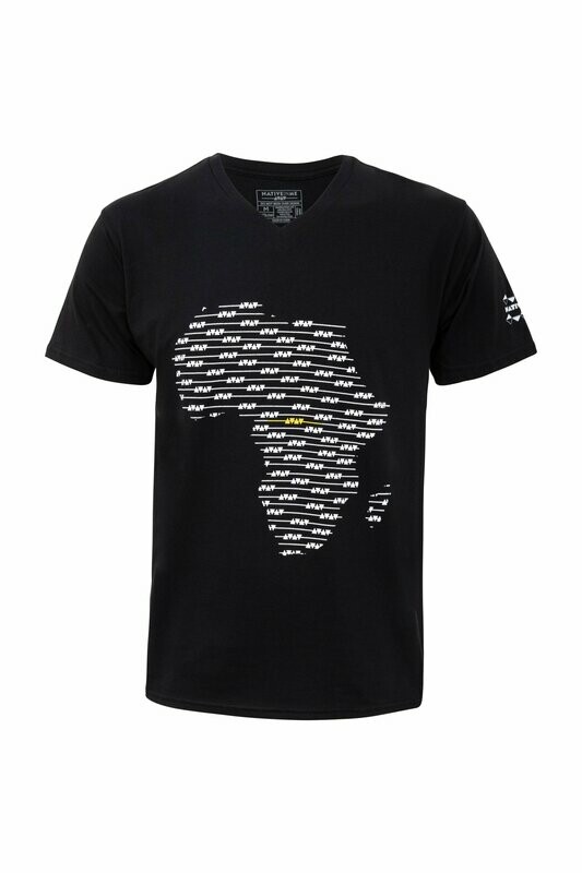 Africa Mosaic Print Tee Mens
