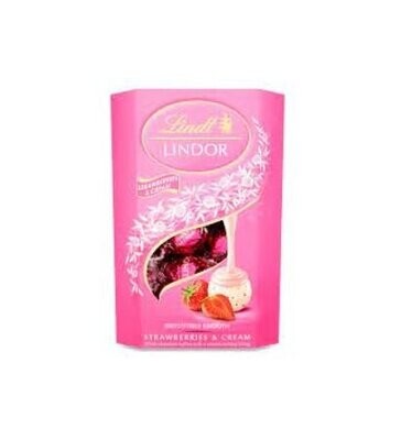 Lindt LINDOR Strawberries & Cream Chocolate Truffles 200g