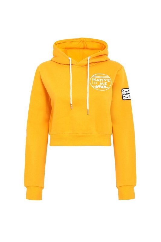 Native In Me Crop Hoodie