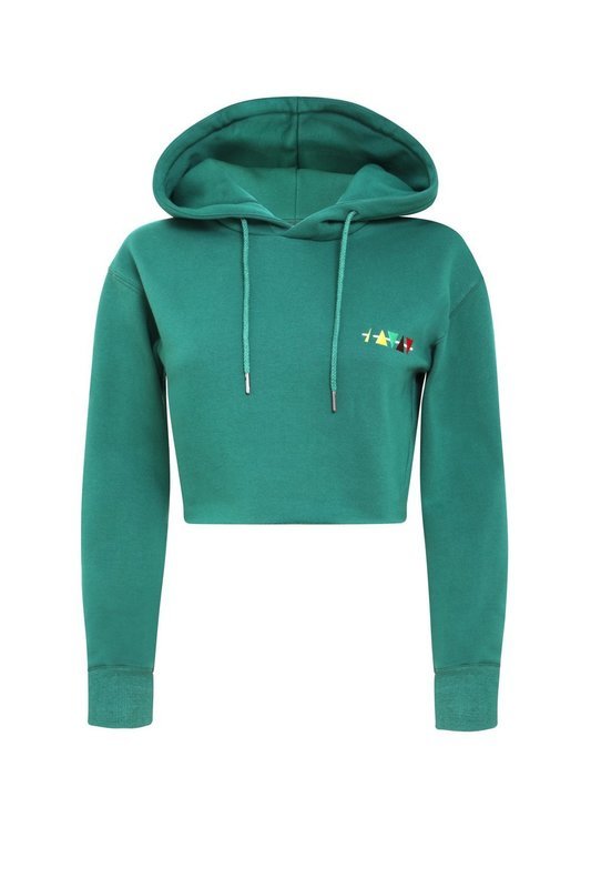 Fleece Crop Hoodie