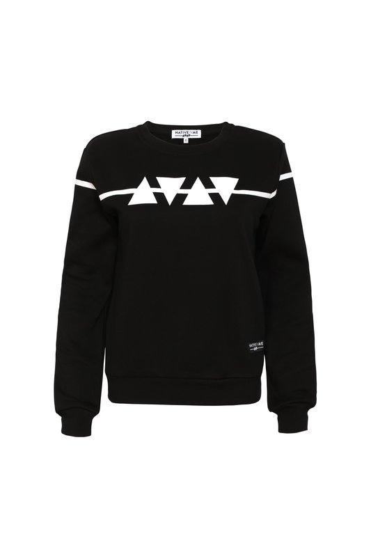 Ladies  Limited Print Sweatshirt  Black