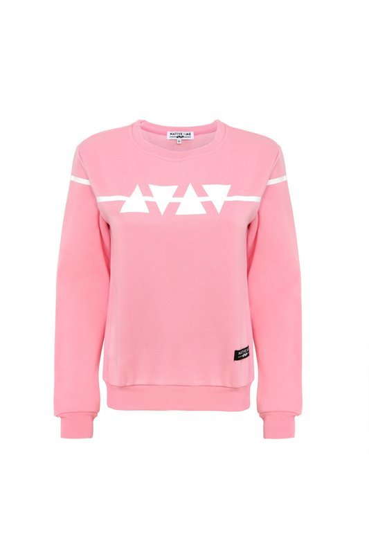 Ladies  Limited Print Sweatshirt Pink