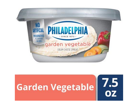 Philadelphia Garden Vegetables Cream Cheese Spread, 3 Ct. / 22.5oz